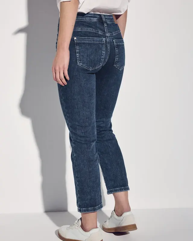 Street One 7/8-Jeans Casual Fit Jane - Dark Blue Washed