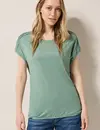 Cecil Shirt in Effen Kleur - Matcha Green