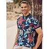 Polo Shirt met Bloemmotief - Classic Navy