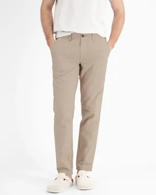 Lerros Chino mit Leinen - Light Dune Beige