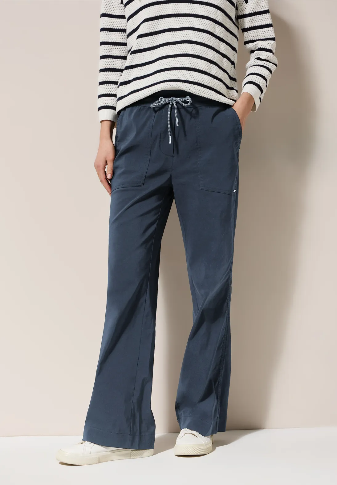 Cecil Hose mit Melange-Effekt Neele - Universal Blue