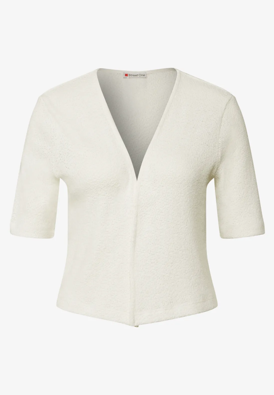 Street One Strick-Look Jacke - Off White