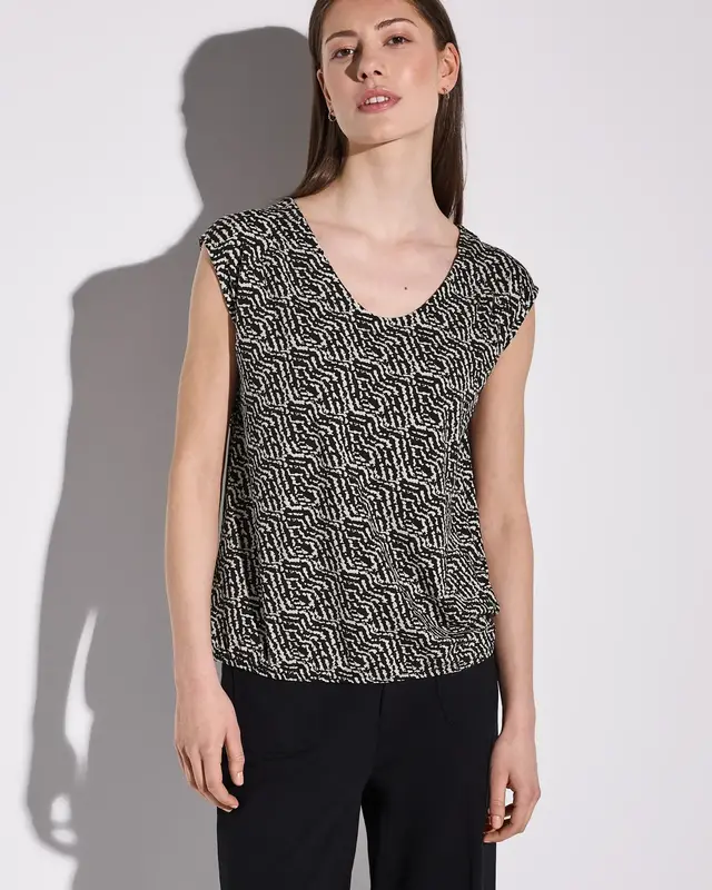 Street One Jersey Shirt - Black