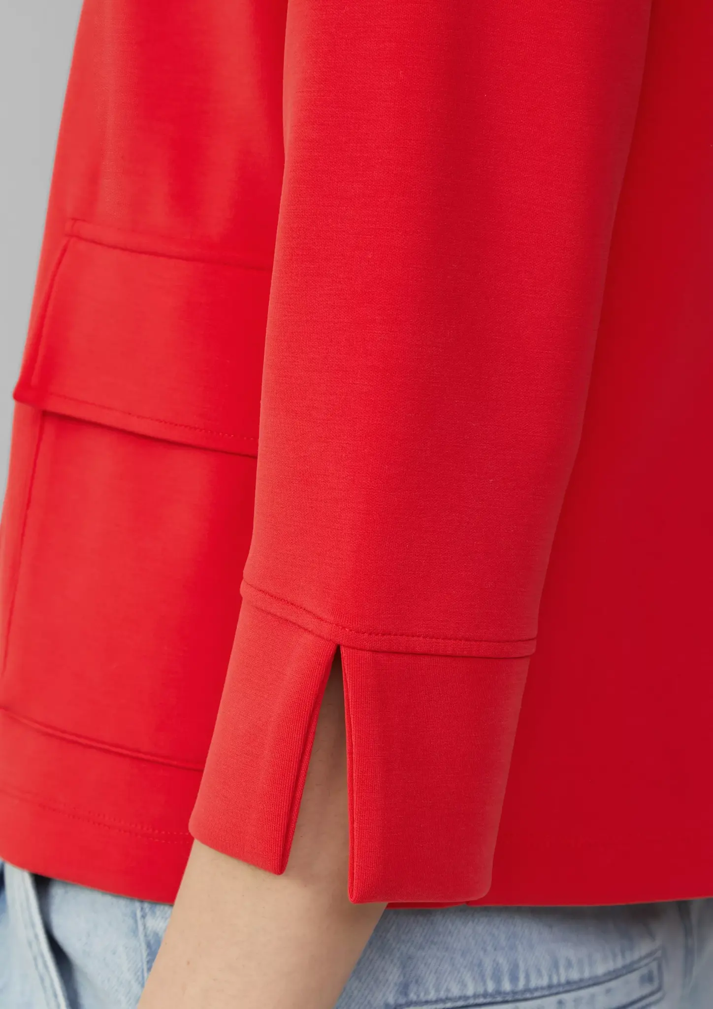 S. Oliver Scuba Cardigan, Relaxed Fit - Red