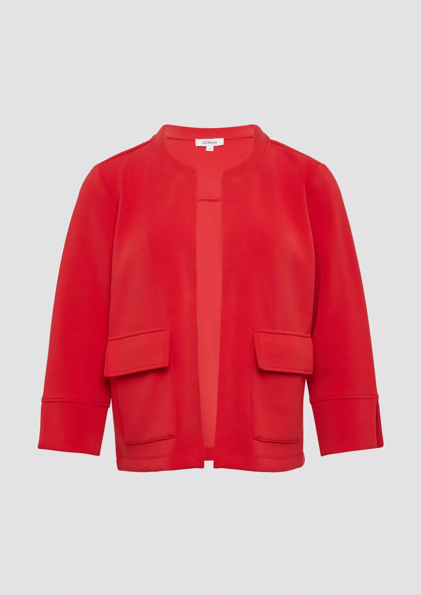 S. Oliver Scuba Cardigan, Relaxed Fit - Red