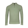Pullover mit Stehkragen - Misty Green Melange