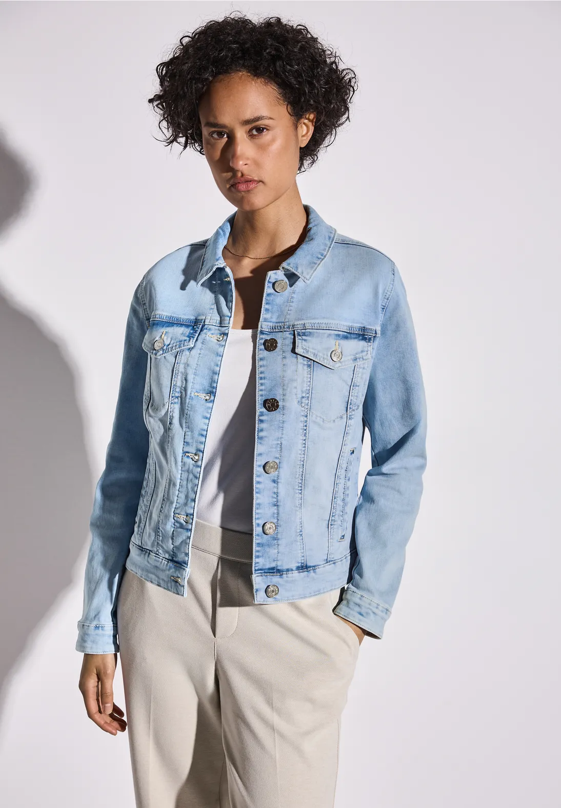 Street One Denim Jacke - Ultra Bleached Wash