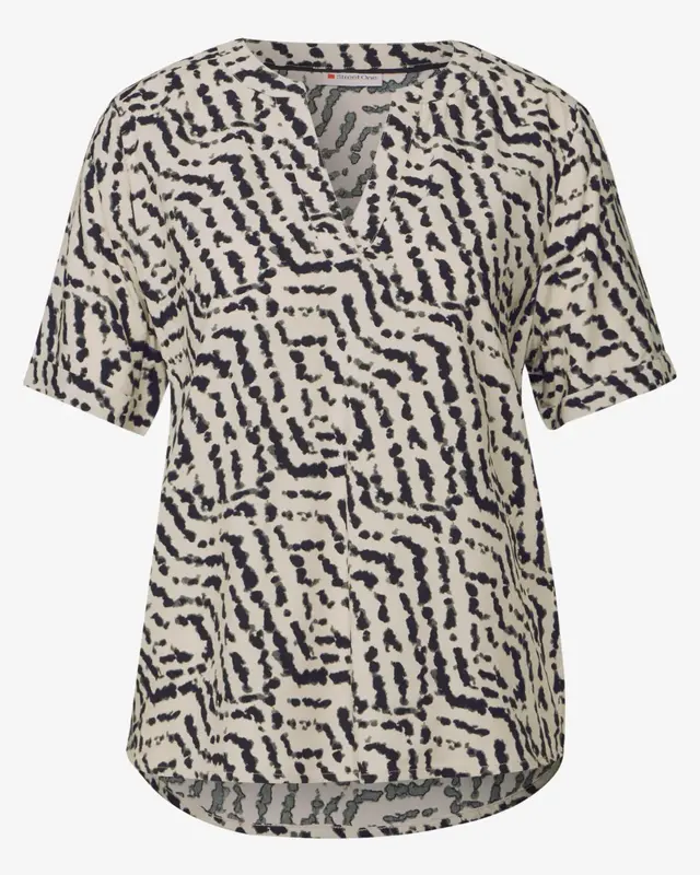Street One Bedruckte Bluse - Moonstone Sand