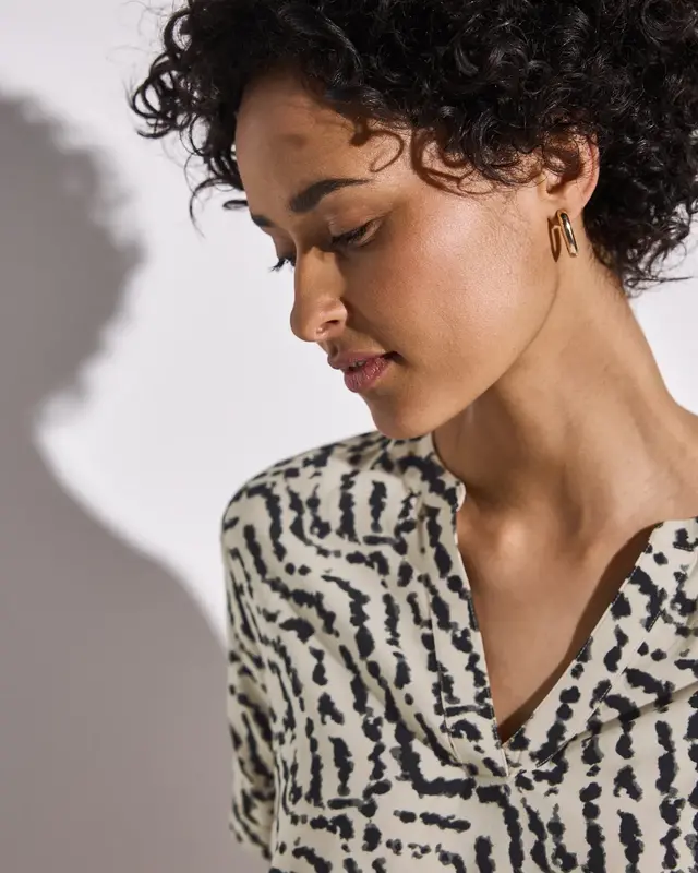 Street One Bedrukte Blouse - Moonstone Sand