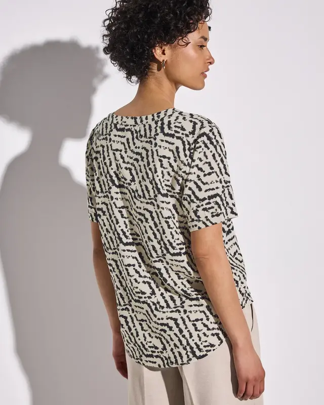 Street One Print Blouse - Moonstone Sand