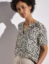 Street One Print Blouse - Moonstone Sand