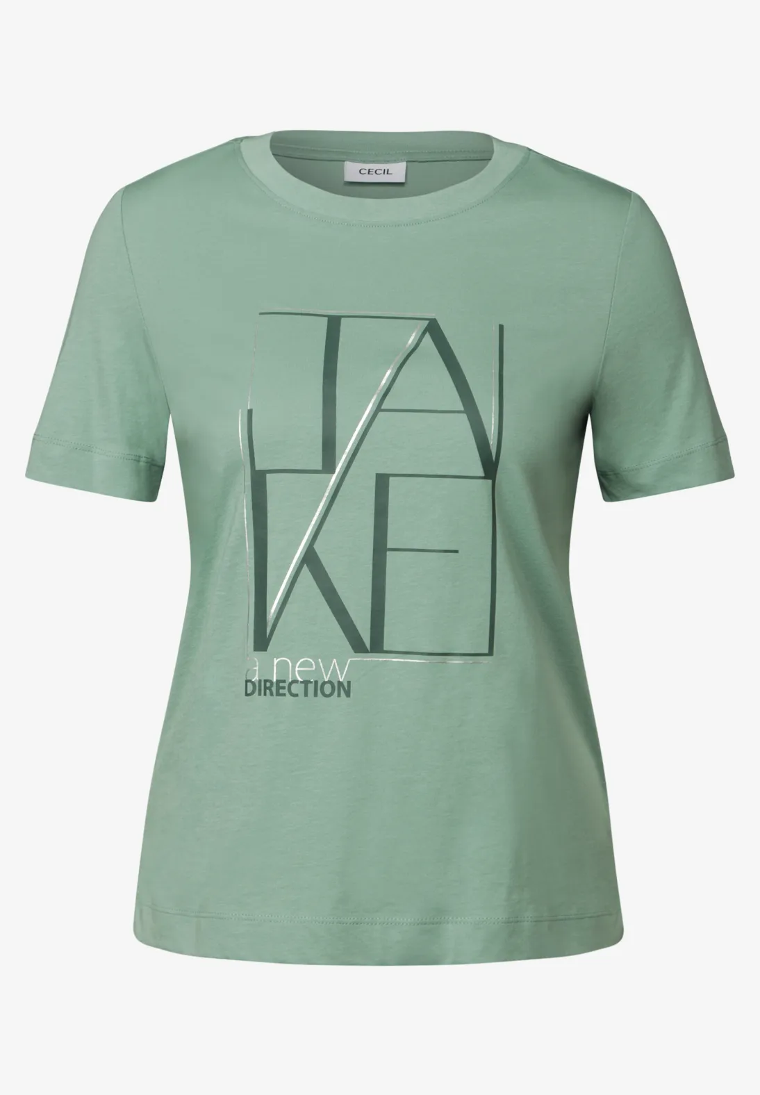 Cecil Shirt mit Artwork - Matcha Green