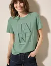 Cecil Shirt with Artwork - Matcha Green