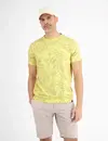 Lerros Print T-Shirt with Stretch - Faded Yellow