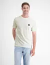Lerros T-Shirt in Waffle Piqué - Broken White