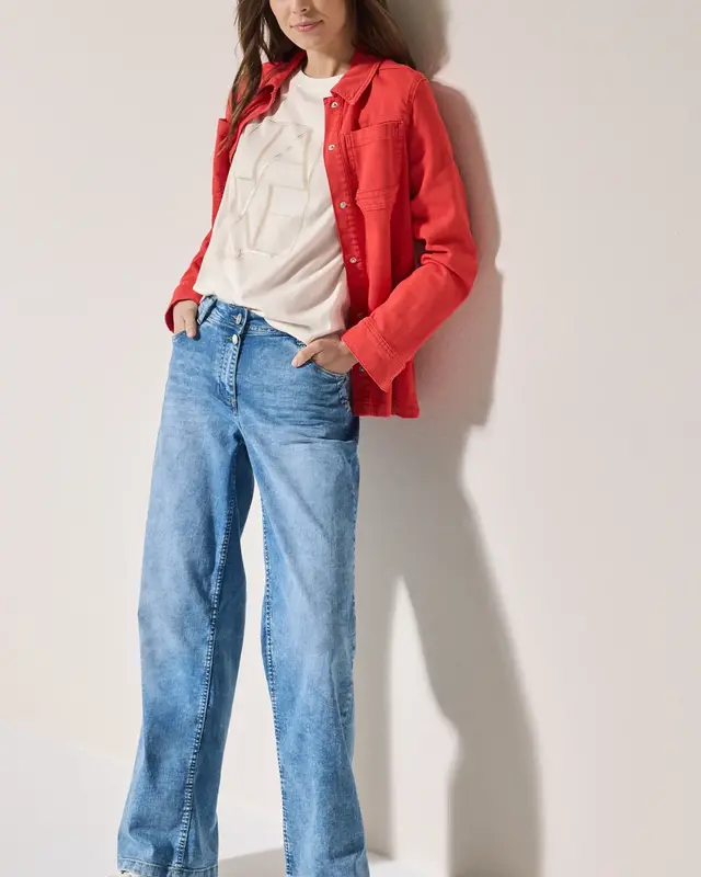 Cecil Shirt met Artwork - Vanilla White