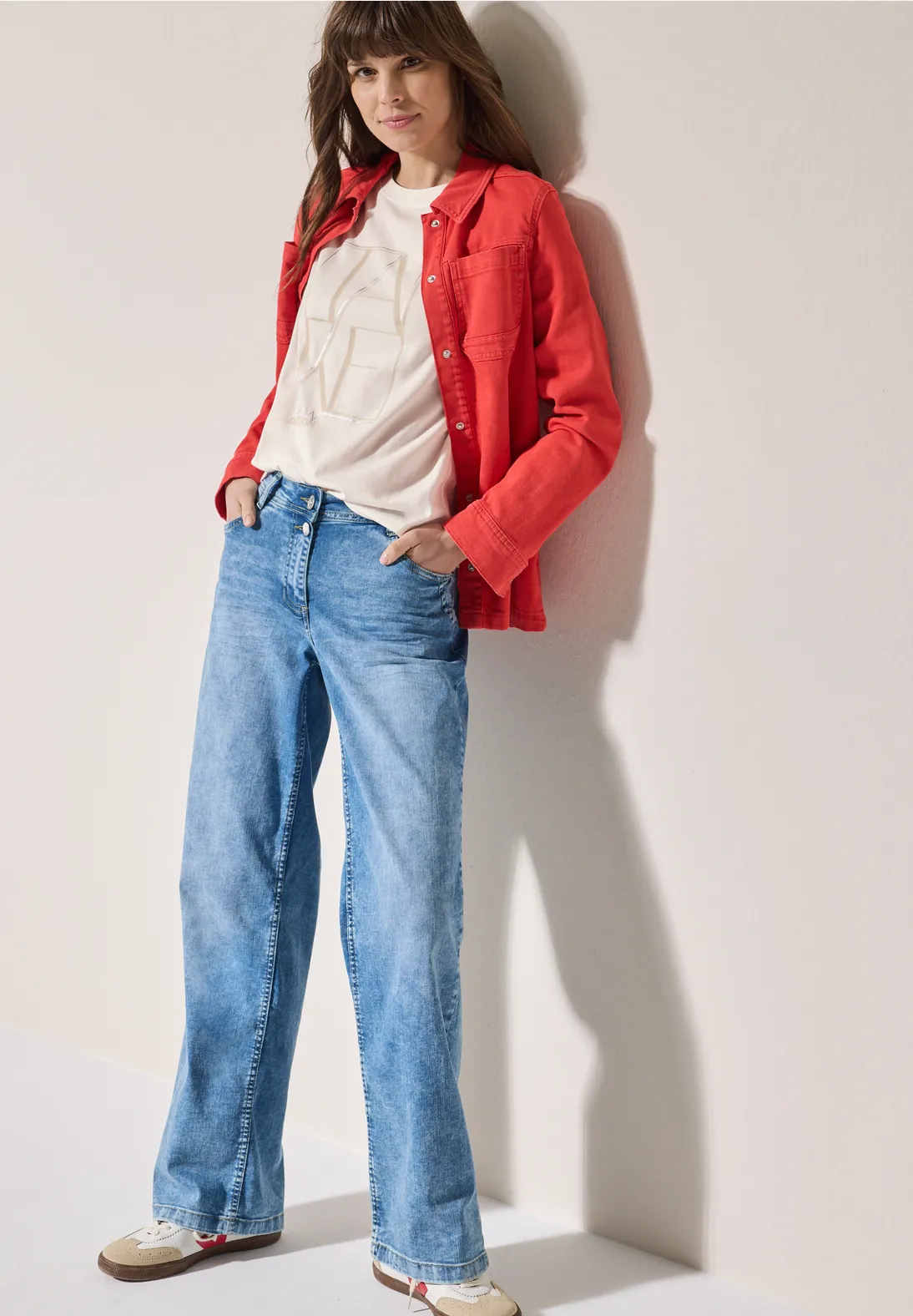 Cecil Shirt mit Artwork - Vanilla White