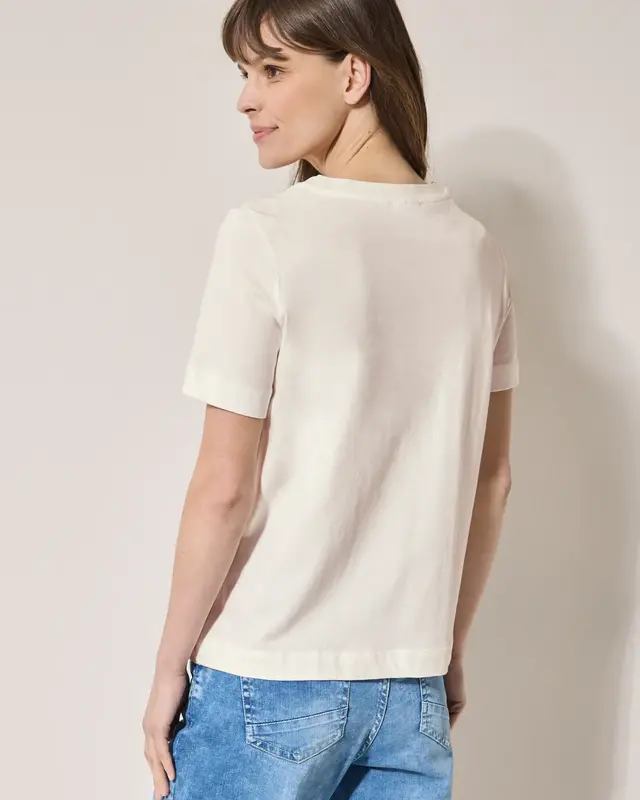 Cecil Shirt met Artwork - Vanilla White