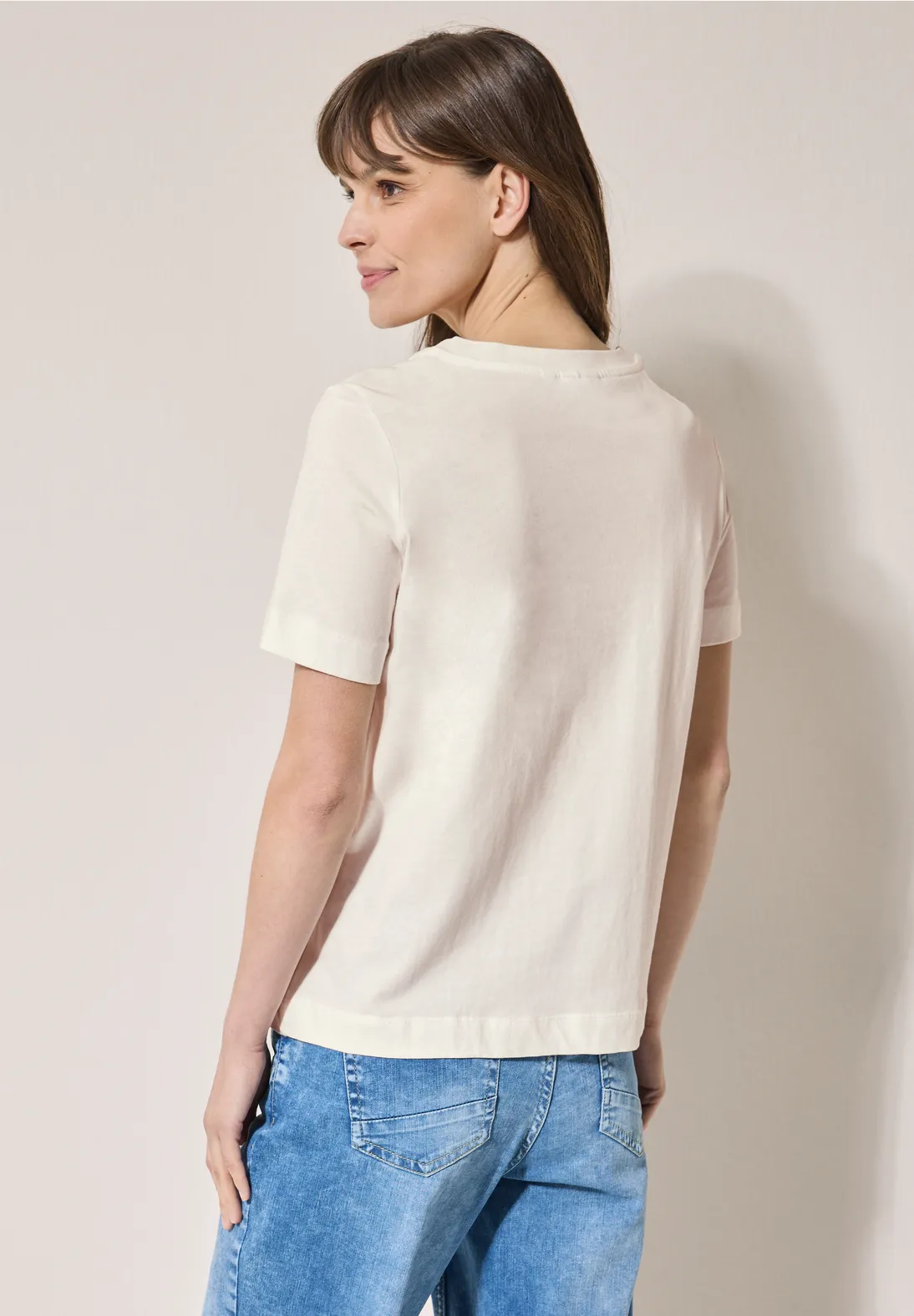 Cecil Shirt mit Artwork - Vanilla White