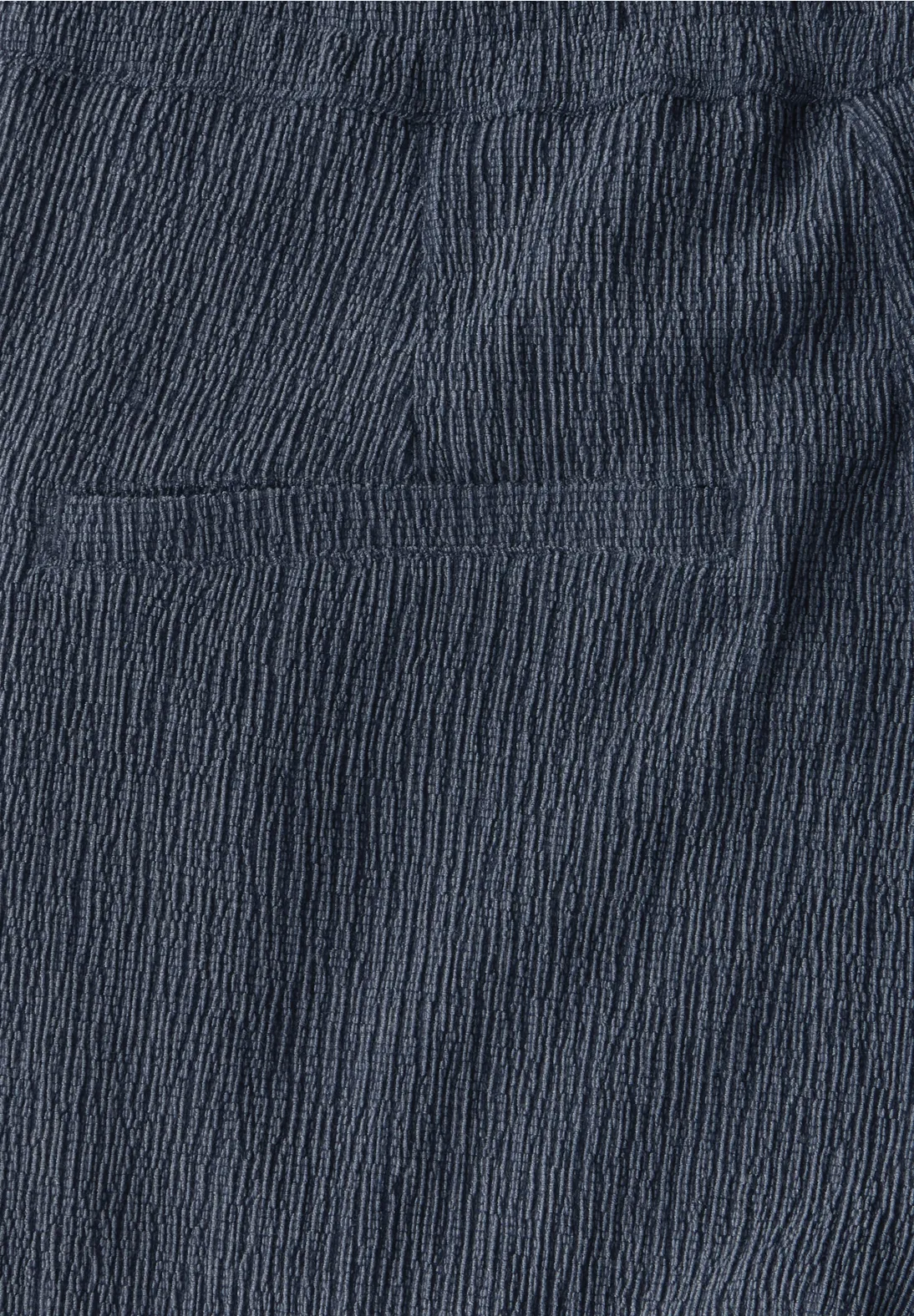 Cecil Wide Leg Broek met Structuur Neele - Rain Blue