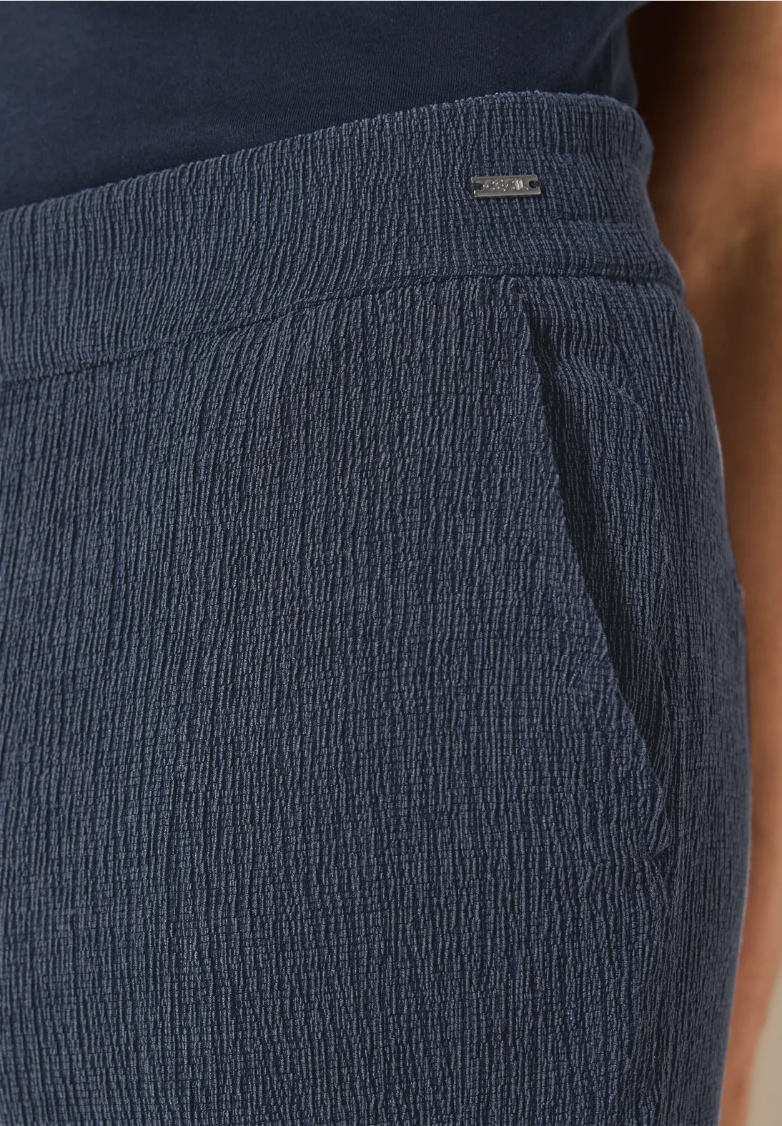 Cecil Wide Lag Hose mit Struktur Neele - Rain Blue