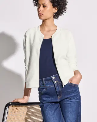 Street One Lightweight Structure Jacket - Off White