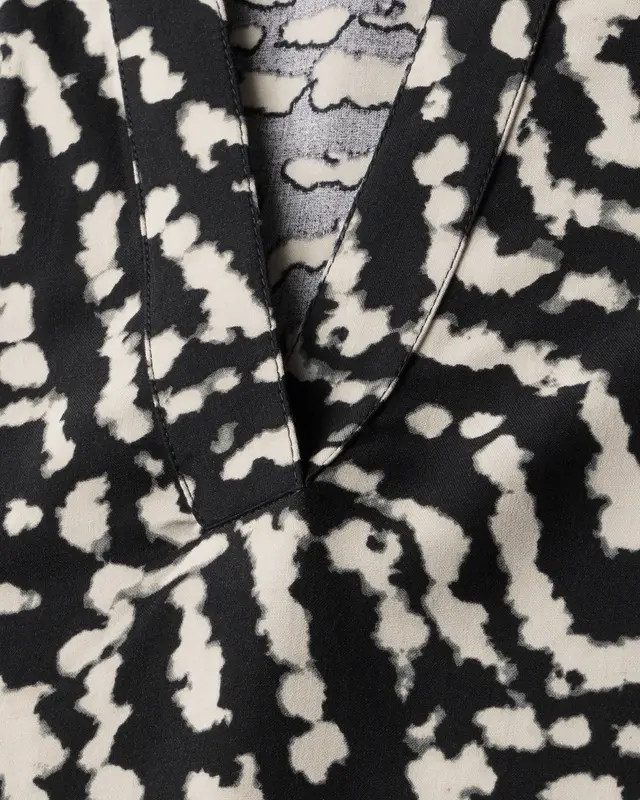 Street One Print Blouse - Black