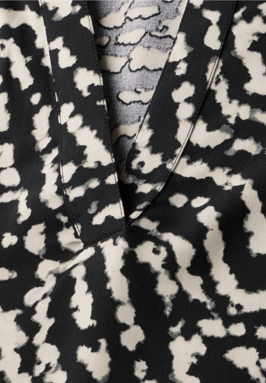 Street One Print Blouse - Black