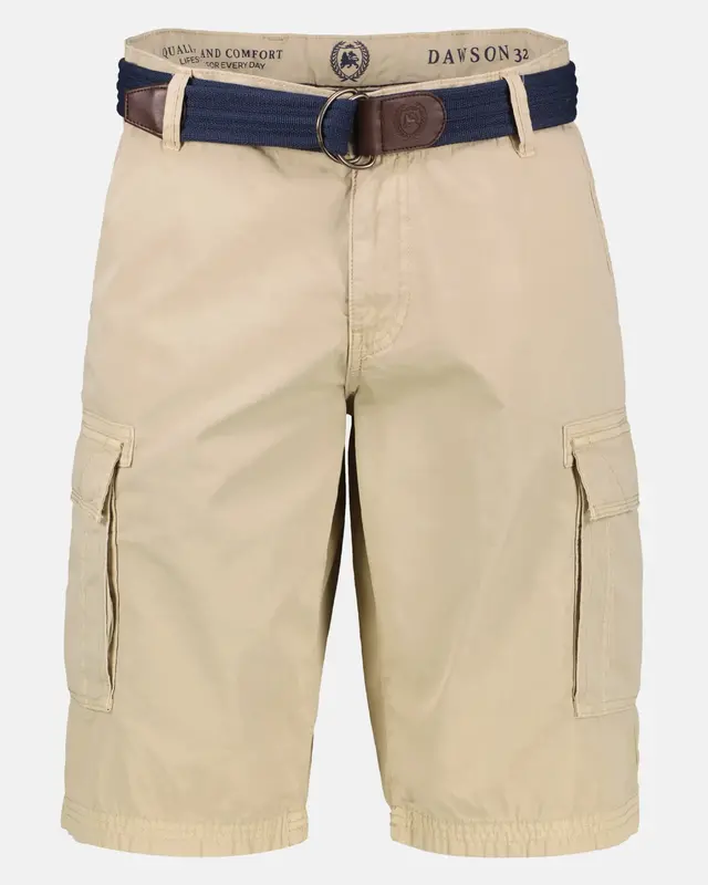 Lerros Cargo Bermuda with Belt - Light Dune Beige