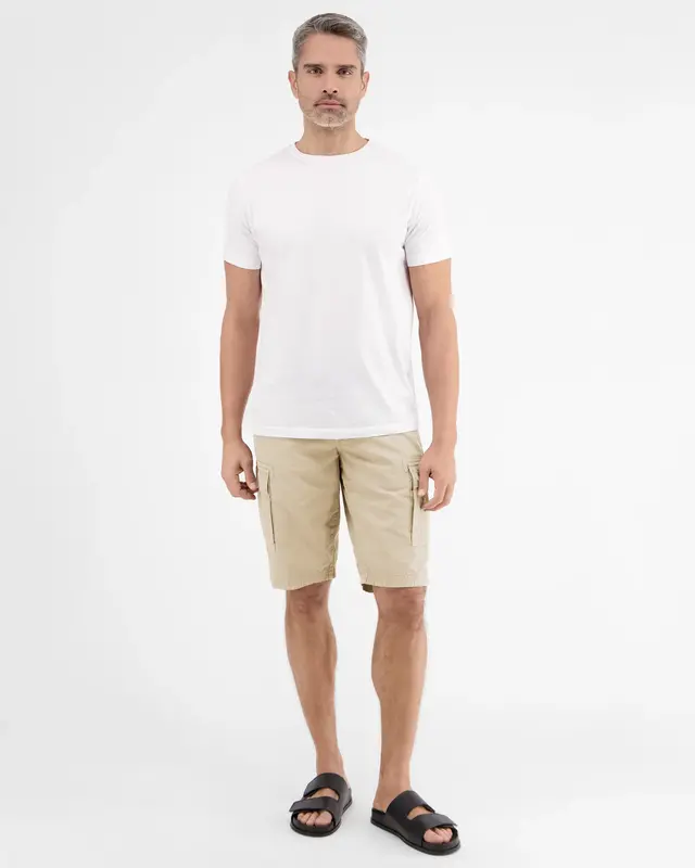Lerros Cargo Bermuda with Belt - Light Dune Beige