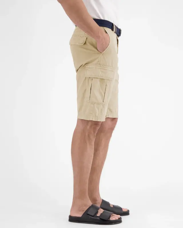 Lerros Cargo Bermuda with Belt - Light Dune Beige