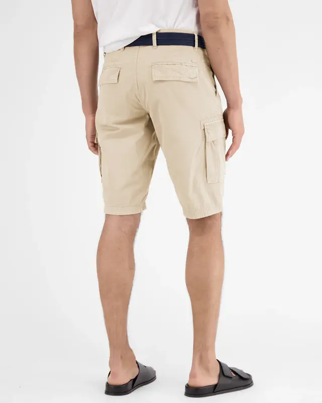 Lerros Cargo Bermuda with Belt - Light Dune Beige