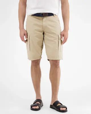 Lerros Cargo Bermuda with Belt - Light Dune Beige