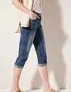 Cecil 3/4-Jeans Scarlett - Mid Blue Used Wash
