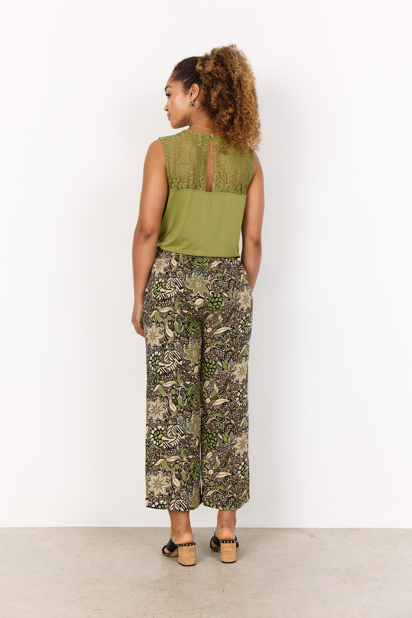 Soyaconcept Pants Rosine 3-C - Calliste Green Combi