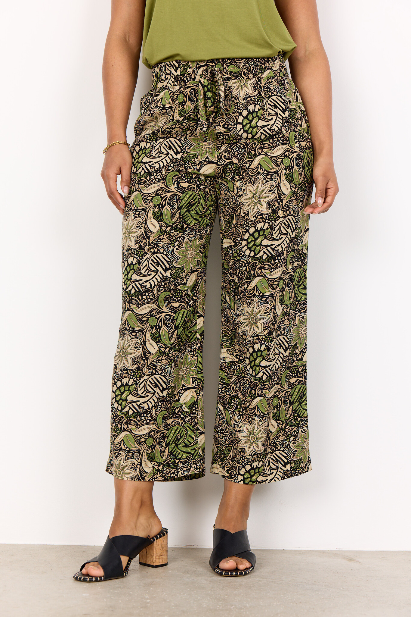 Soyaconcept Pants Rosine 3-C - Calliste Green Combi