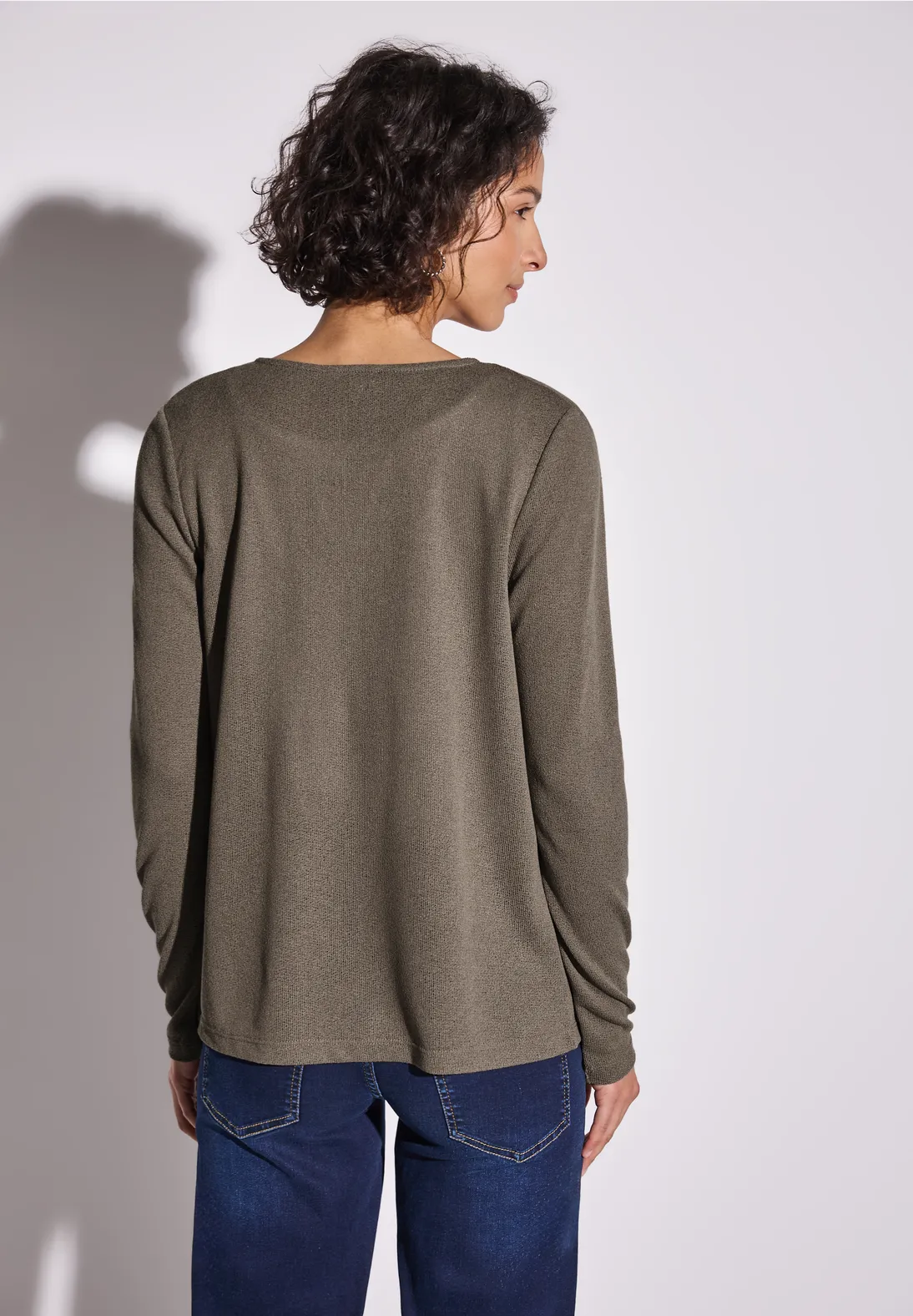 Street One Strickjacke Nette - Stone Brown