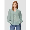 Chiffon Bluse mit Punktemuster - Sage Green