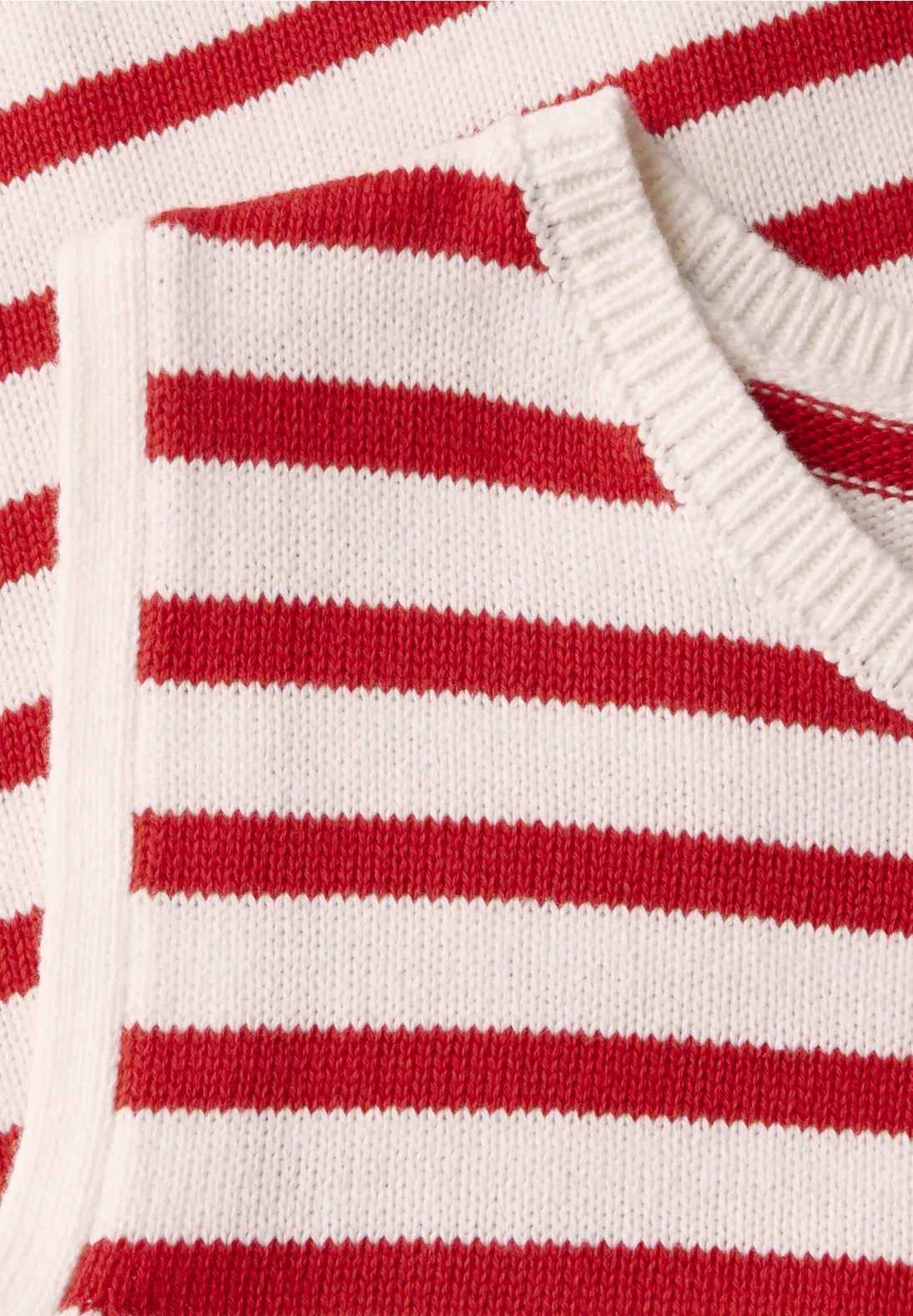 Street One Gestreepte Gebreide Top - Glory Red