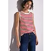 Gestreiftes Strick-Top - Glory Red