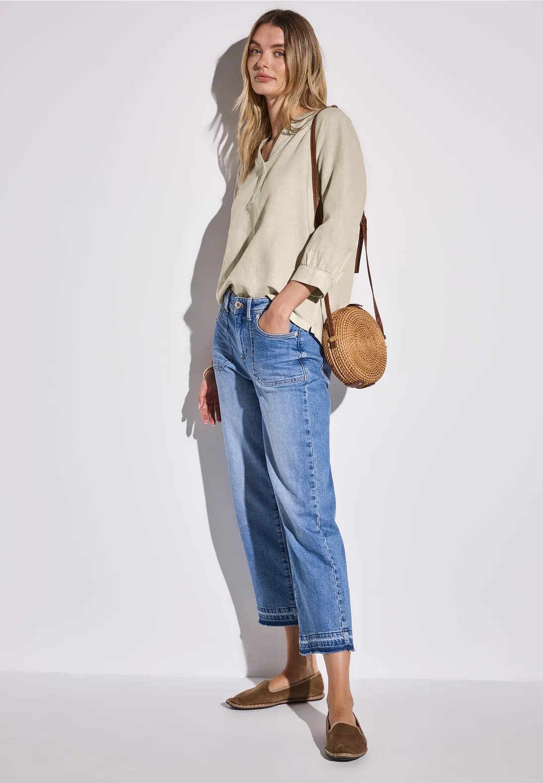 Street One Basic Blouse - Moonstone Sand