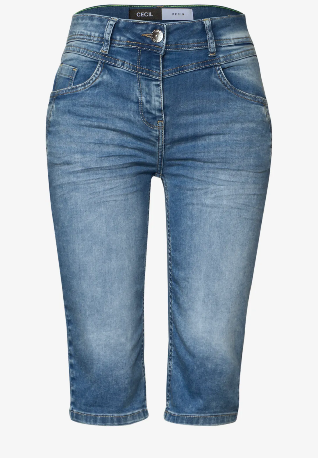 Cecil Denim Short Toronto - Light Blue Wash