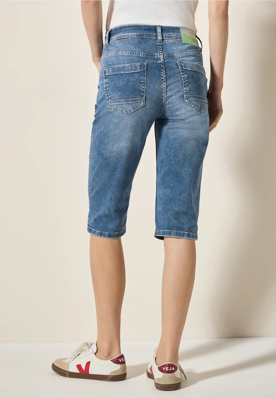 Cecil Denim Short Toronto - Light Blue Wash