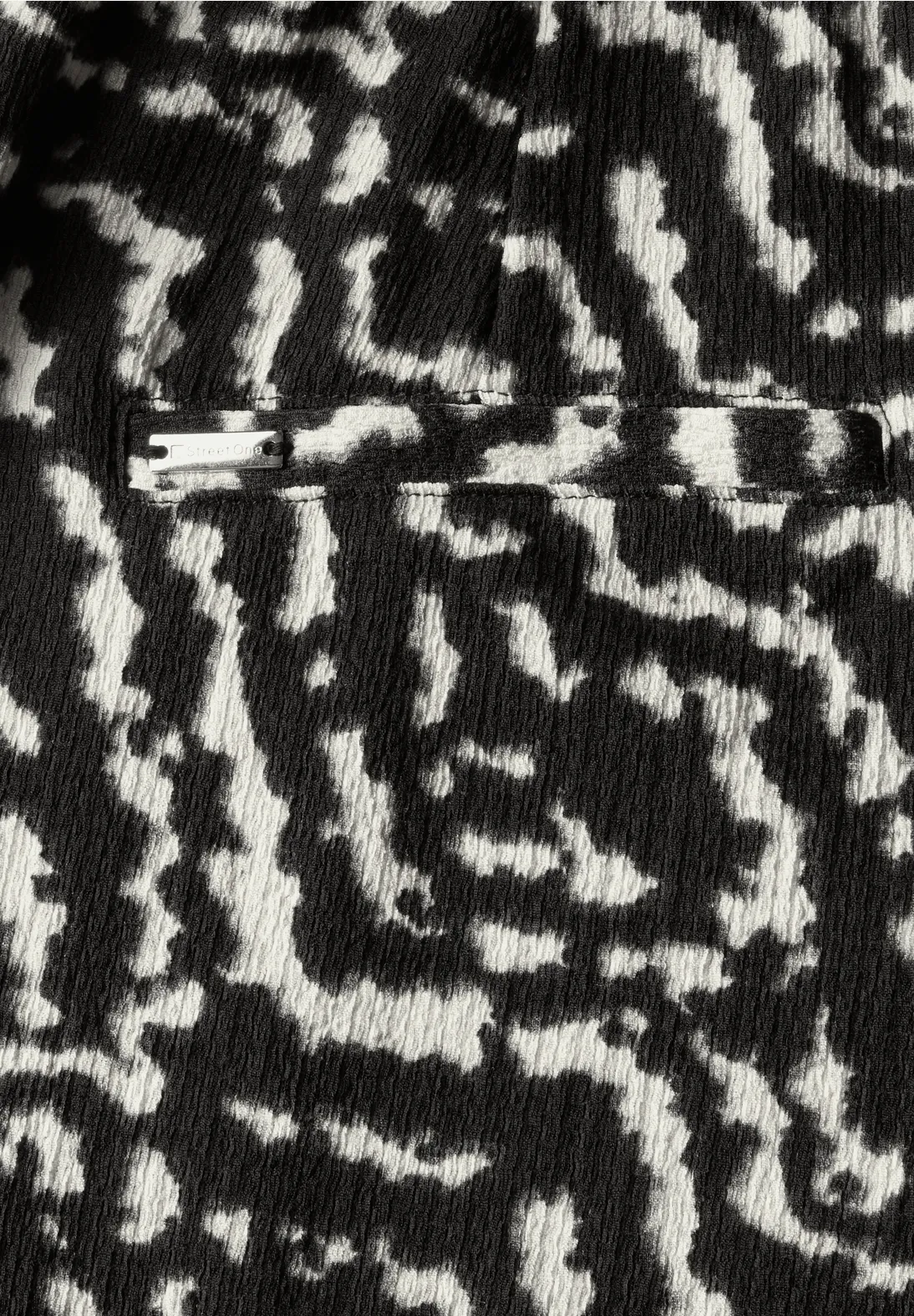 Street One Gemusterter Jumpsuit - Black