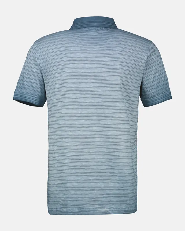 Lerros Gestreept Poloshirt - Crispy Blue