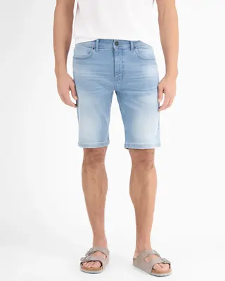 Lerros Denim Bermuda - Light Blue Used Wash