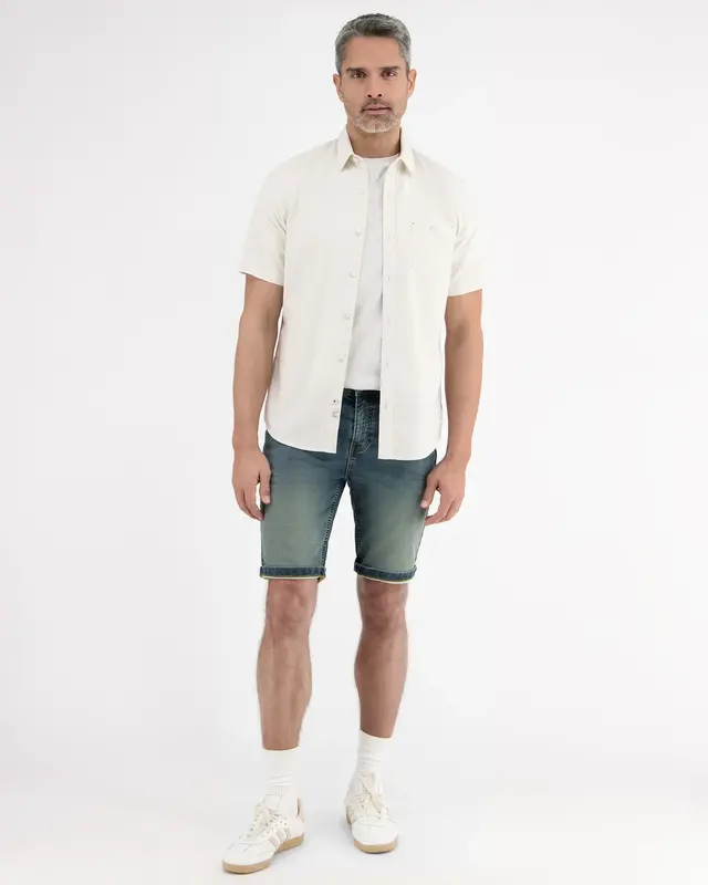 Lerros Jogging Denim Bermuda - Strong Blue