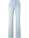 Angels Jeanswear Leni Flared Pocket - Bleached Blue Used