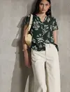 Street One Studio Gedessineerde Blouse - Desert Pine Green