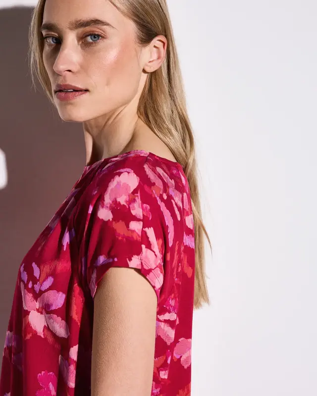 Street One Print Shirt - Glory Red